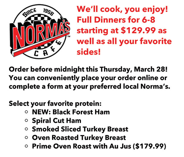 Norma's Cafe Newsletter