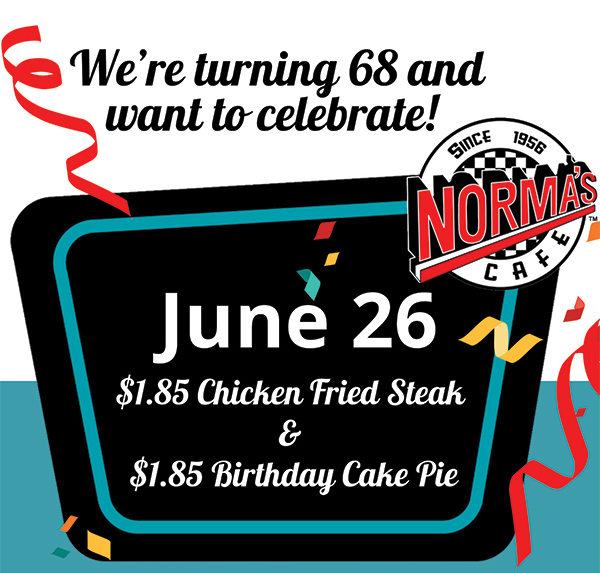 Norma's Cafe Newsletter