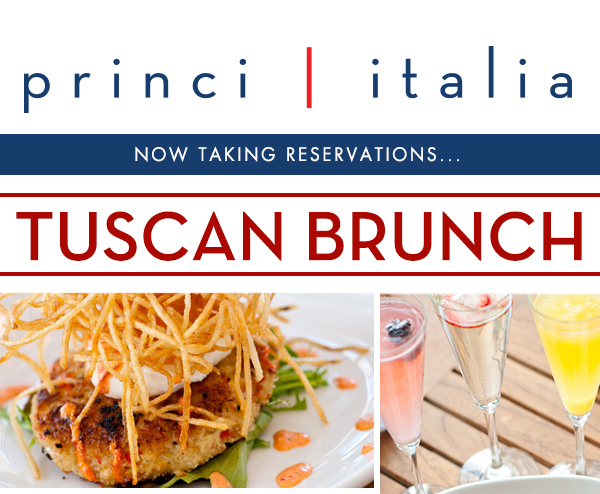Now taking reservations...
							 Tuscan Brunch