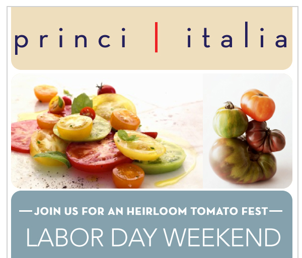 Join us for an Heirloom Tomato Fest
							Labor Day Weekend