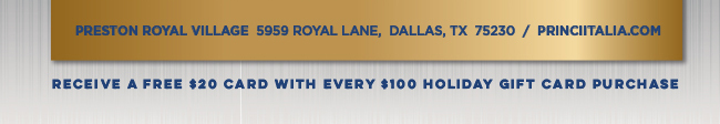 Preston Royal Village
							5959 Royal Lane, Dallas, Tx 75230