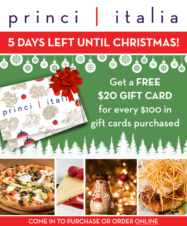 Gift Card Special
							 See image for full details