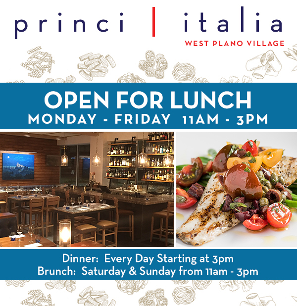 Open for Lunch
							 Dinner - Every day at 3pm
							 Brunch - Sat & Sun from 11am - 3pm
							 See image for full details