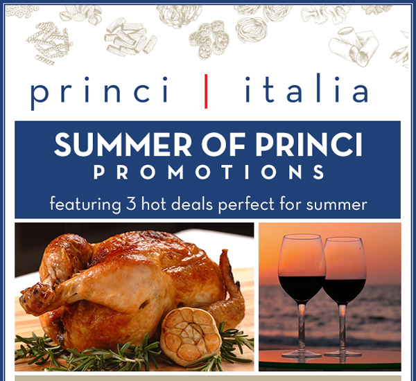 Summer of Princi Promotions
							 See image for full details