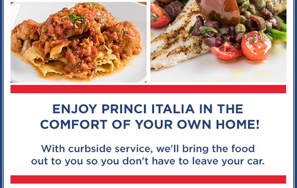 Enjoy Princi Italia in the
							 comfort of your own home!
							 See image for full details