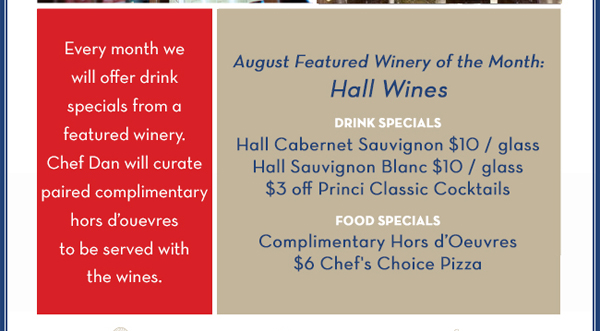 Happy Hour
							 Mon - Thu 3:30pm-6:30pm
							 See image for full details