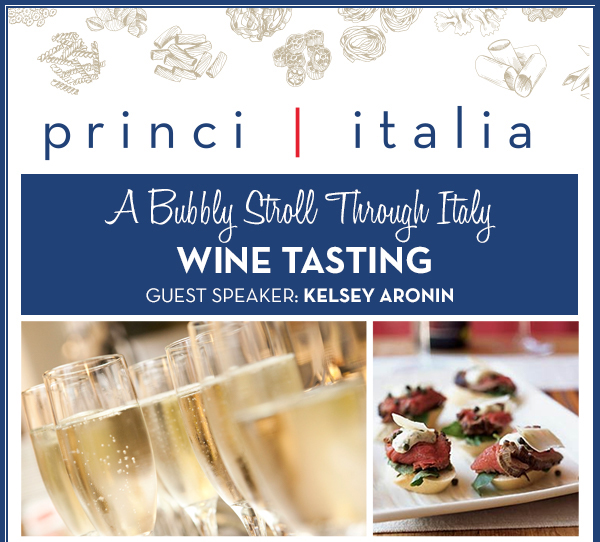 A Bubbly Stroll through Italy Wine Tasting
							 See image for full details