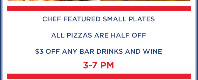 Chef featured small plates
							 See image for full details