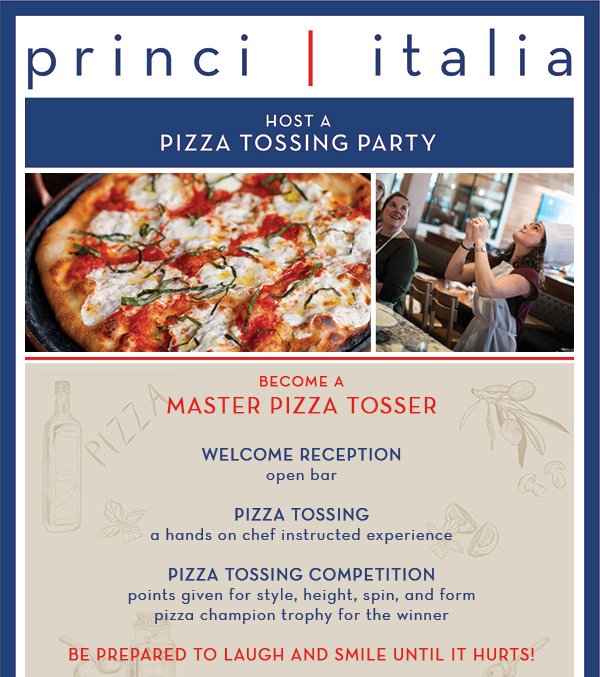 Host a Pizza Tossing Party
							 See image for full details