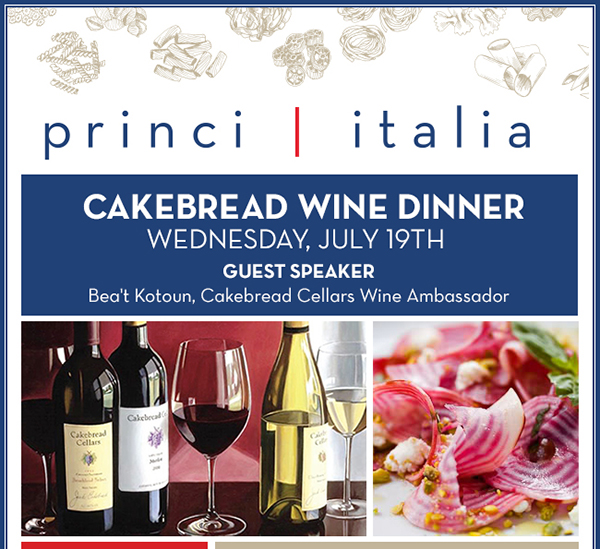 Cakebread Wine Dinner
							 See image for full details