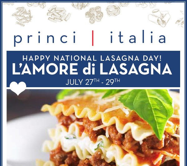 Happy National Lasagna Day
							 See image for full details