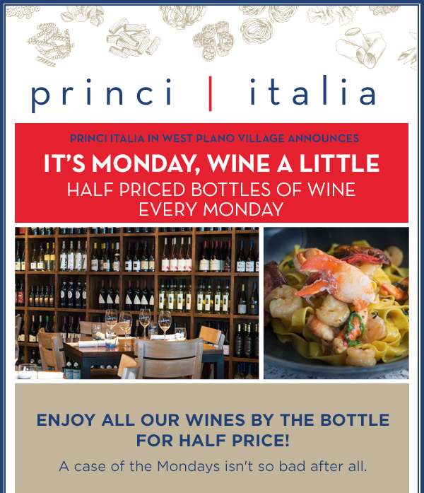It's Monday, Wine A Little
							 See image for full details