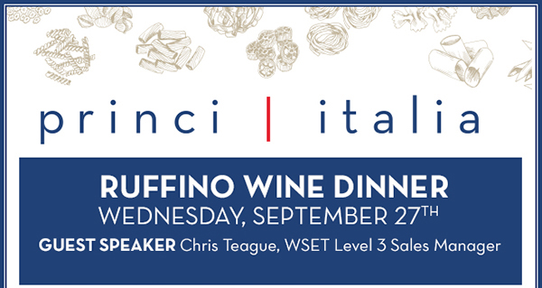Ruffino Wine Dinner
							 See image for full details