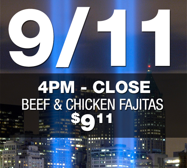 4pm - Close
							Beef & Chicken Flautas $9.11