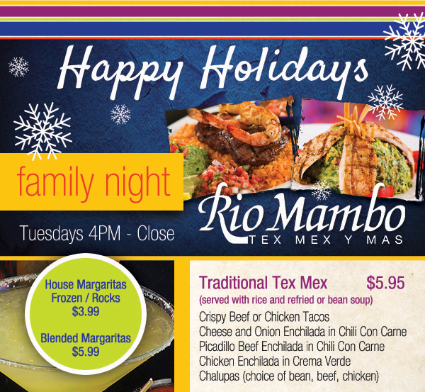 Join us for Family NightTuesdays 4pm - close