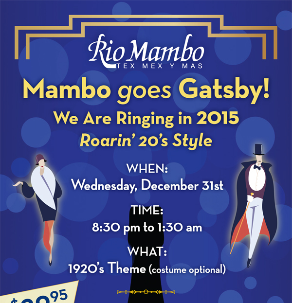 Mambo goes Gatsby!
							See image for full details