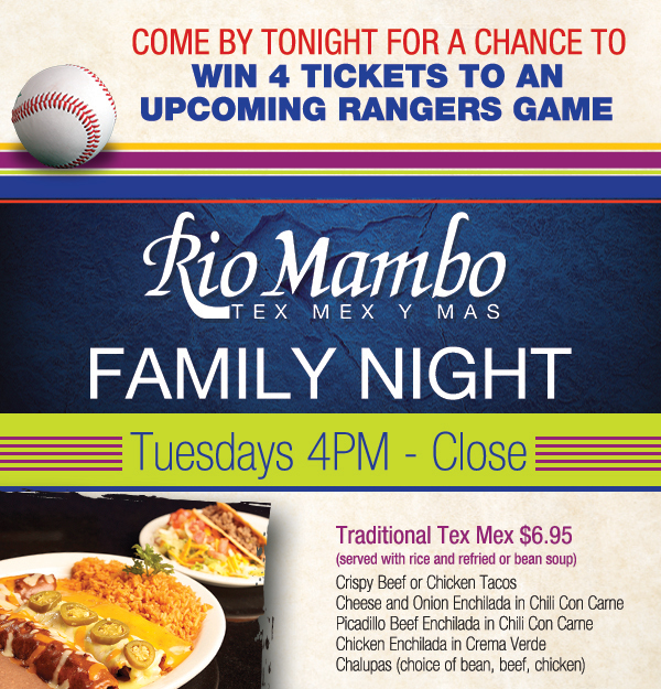 Join us for Family NightTuesdays 4pm - close