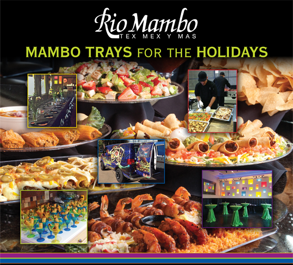 Mambo Trays for the Holidays
							 Book your event
							 See image for details
