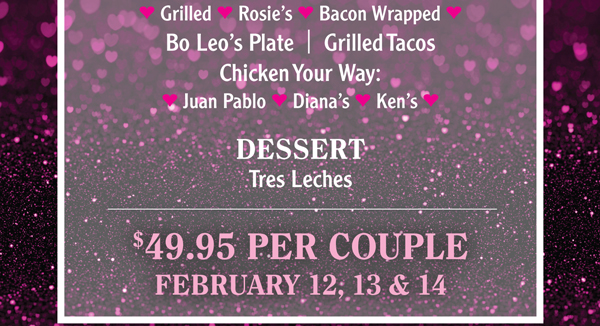 $49.95 per couple
							 Feb 12 - 14
							 See image for details