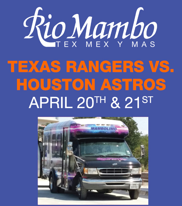 The Mambo Limo
							 Free rides to all events at AT&T Stadium and Globe Life Park
							 See image for details