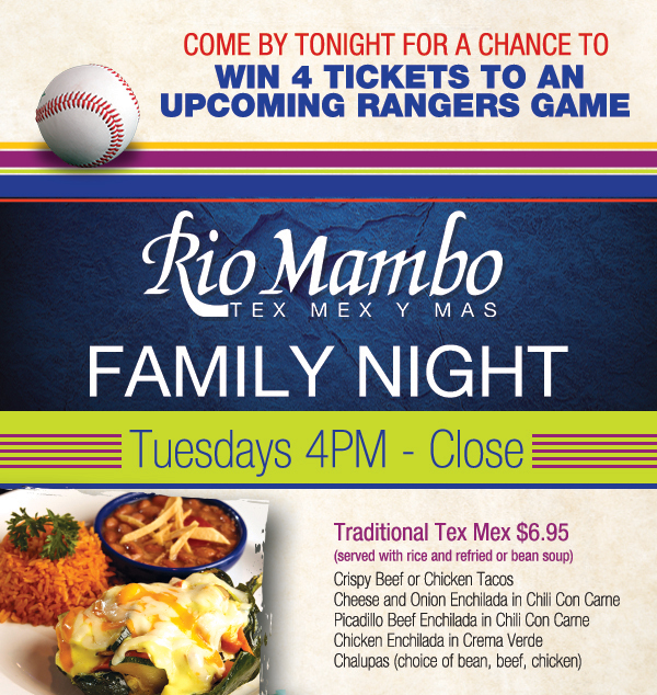 Join us for Family Night Tuesdays 4pm - close