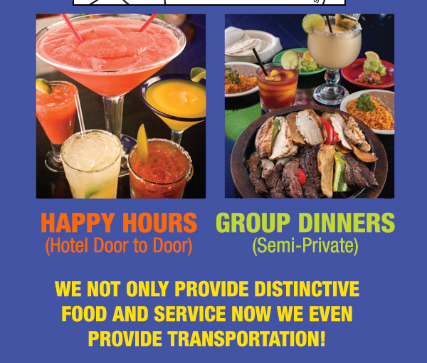We not only provide distinctive food and service
							 now we even provide transportation!
							 See image for details