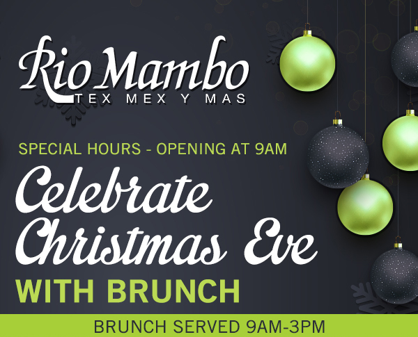 Celebrate Christmas Eve with Brunch
							 See image for details