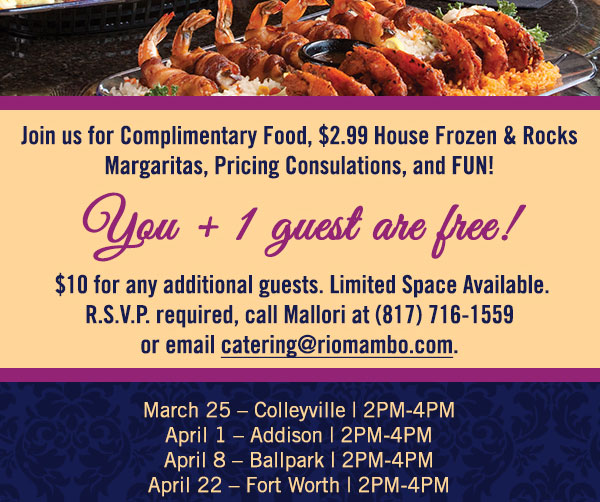 You and 1 guest are free!
							 See image for details