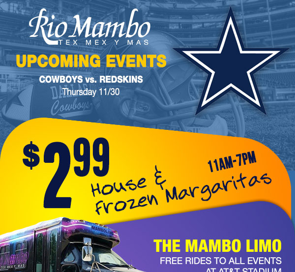 Upcoming Events
							 See image for details