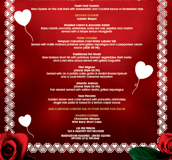 Valentine's Day
							 See image for full details