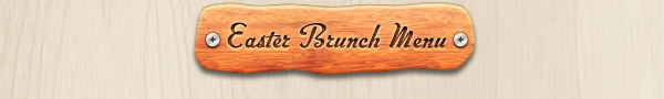 Easter Brunch Menu