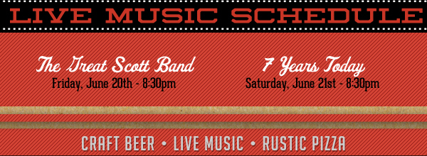 Live Music Schedule - See image for details