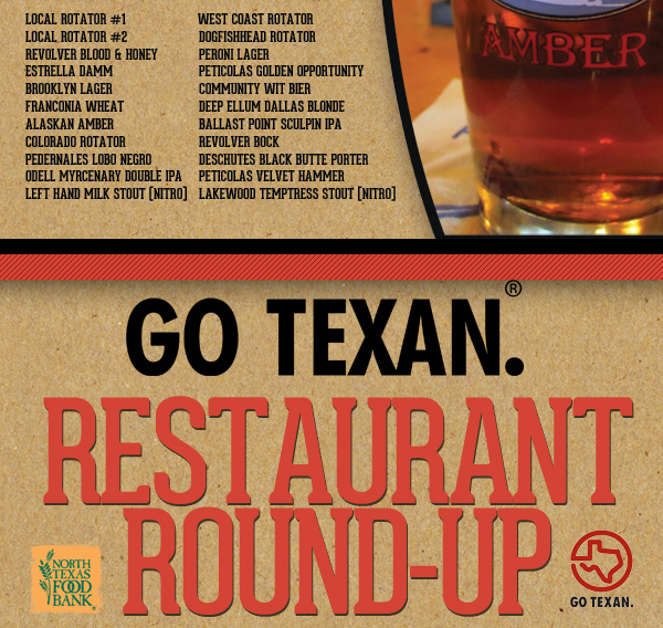 Go Texan. Restaurant Round-Up