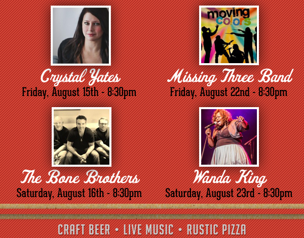 Live Music Schedule
							See image for full schedule