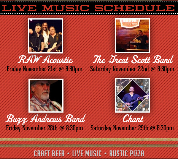 Live Music Schedule
							See image for full schedule