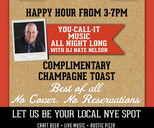 Happy Hour from 3-7pm
							Complimentary Champagne Toast
							Best of all, No Cover and No Reservations