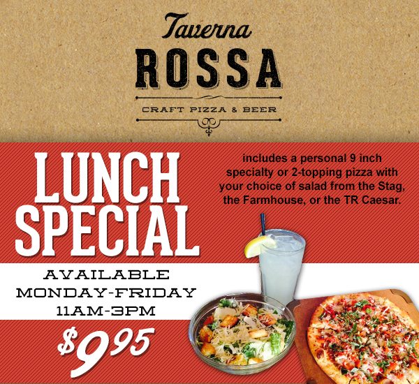 Lunch Special $9.95 Mon-Fri 11am - 3pm
							See image for full disclaimer