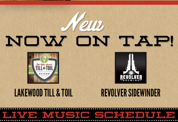 New - Now on Tap!
							 See image for full details