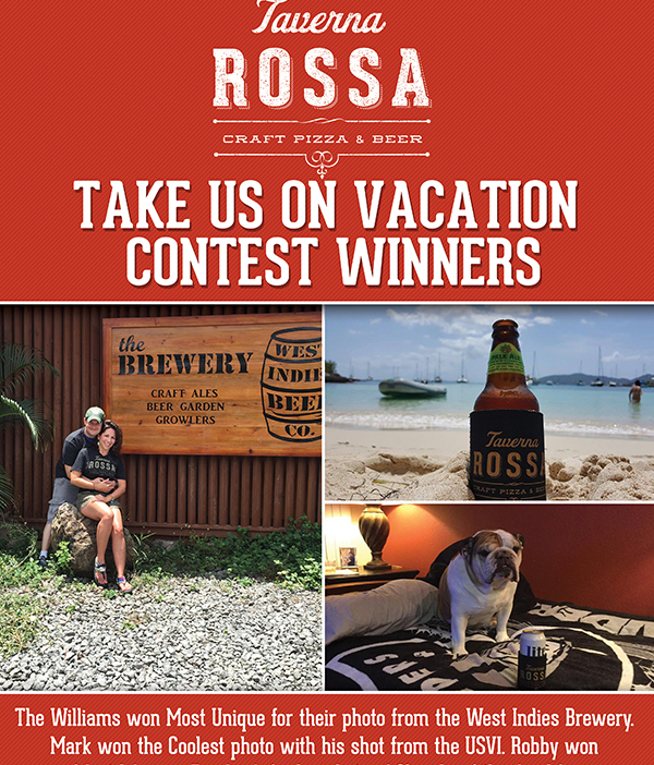 Take us on vacation with you contest winners
							 See image for full disclaimer