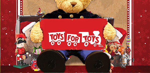 Toys for Tots Drive
							 15% Off Nov 21 - Dec 11
							 See image for full details