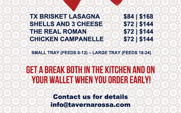 Get a break botn in the kitchen
							 and on your wallet when you order early!
							 See image for full details