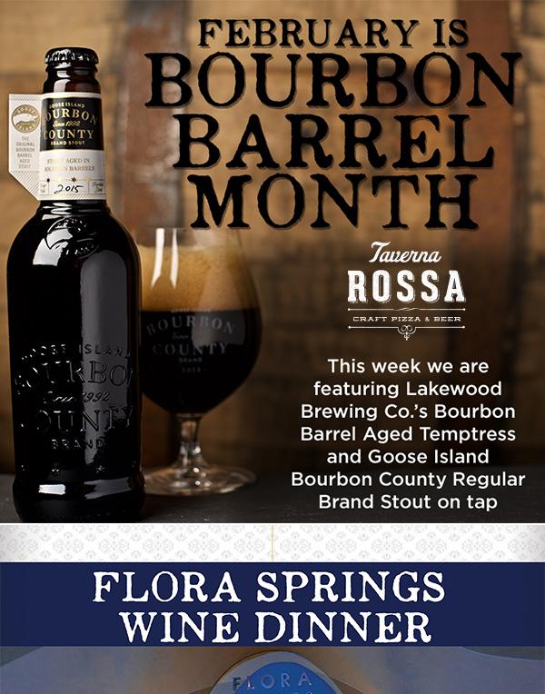 February is Bourbon Barrel Month
							 See image for full details