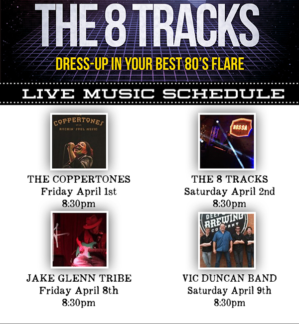 Live Music Schedule
							 See image for full details