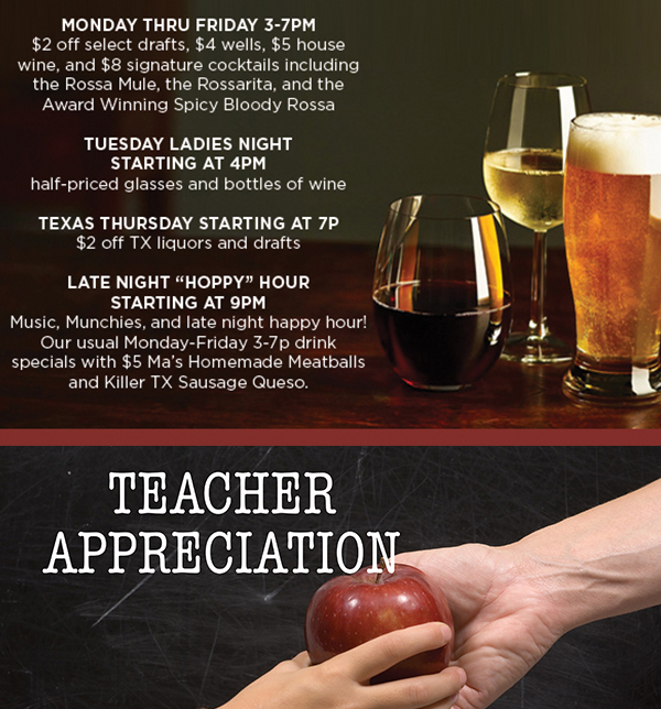 Happy Hour
							 See image for full details