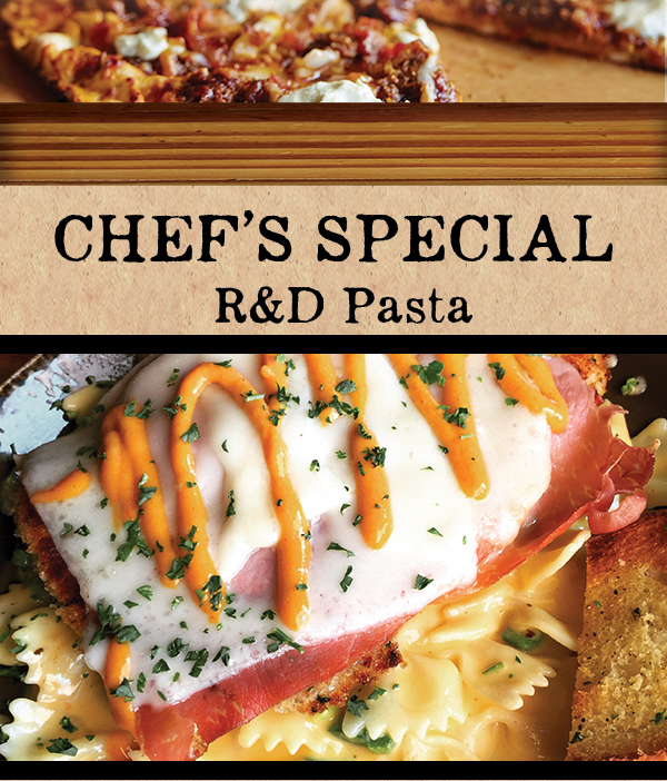 Chef's Special
							 R&D Pasta
							 See image for full details