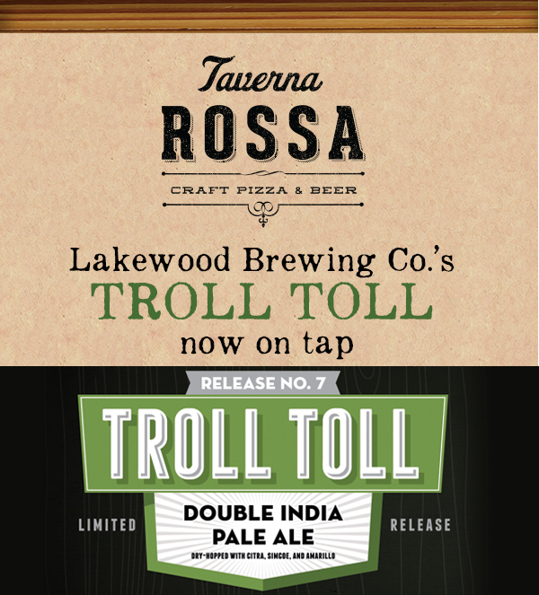 Troll Toll Now on Tap
							 See image for full details
