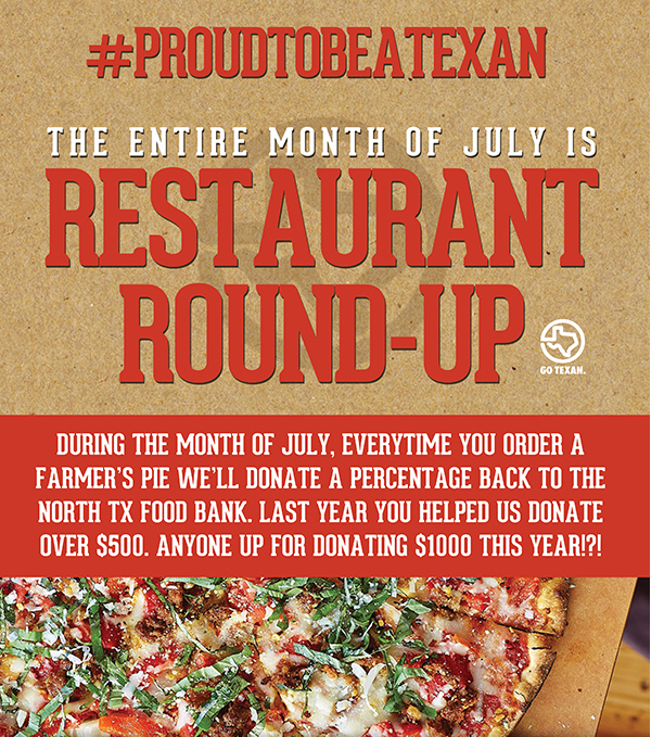 Go Texan
							 Restaurant Round Up
							 See image for full details