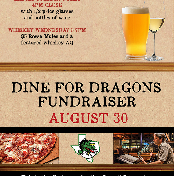 Dine for Dragons Fundraiser
							 See image for full details