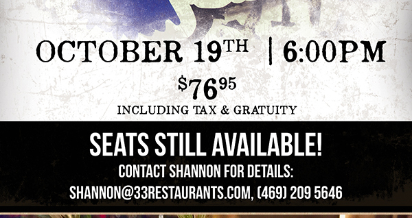 Seats still available
							 RSVP here
							 See image for full details