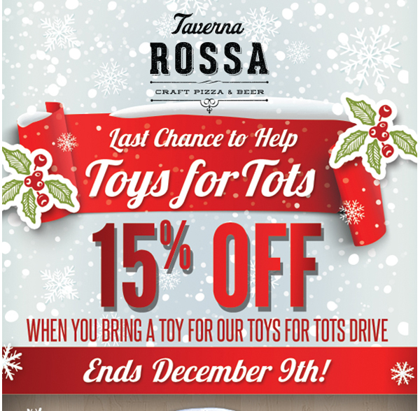 Taverna Rossa
							 Toys for Tots
							 See image for full disclaimer